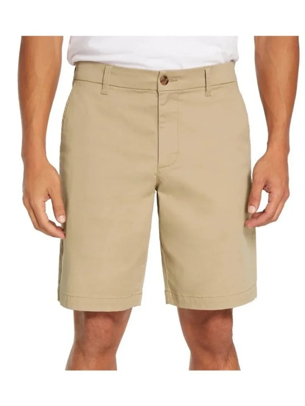 NWT Banana Republic Men's 38 Stretch Chino Shorts Khaki 9